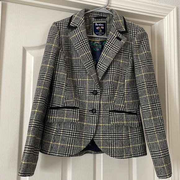 Boden Jackets & Coats Boden British Tweed By Moon Blazer Jacket
